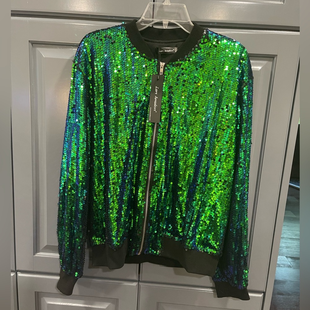 🖤💚NWT sequinned jacket 💙🖤